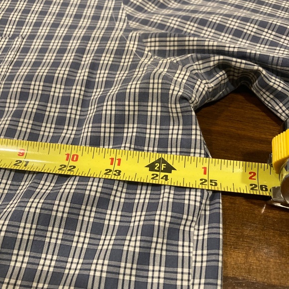 Stafford Blue/Grey and White Men's Button up shirt 17-1/2 | 34/35 - Picture 5 of 6